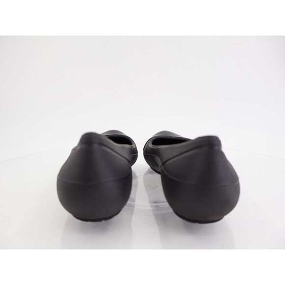 CROCS Women's Cap Toe Ballet Flats Size 7 Black Rubber Slip On Rubber Light Shoe - Picture 6 of 10
